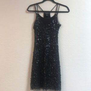 Arden B black sequin dress